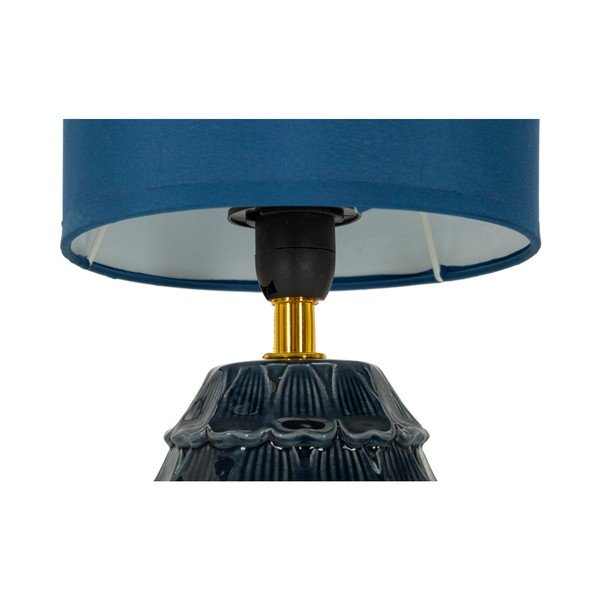 Veioză albastră din ceramică cu abajur textil (înălțime 30,5 cm) Pigny – Mauro Ferretti-image-4