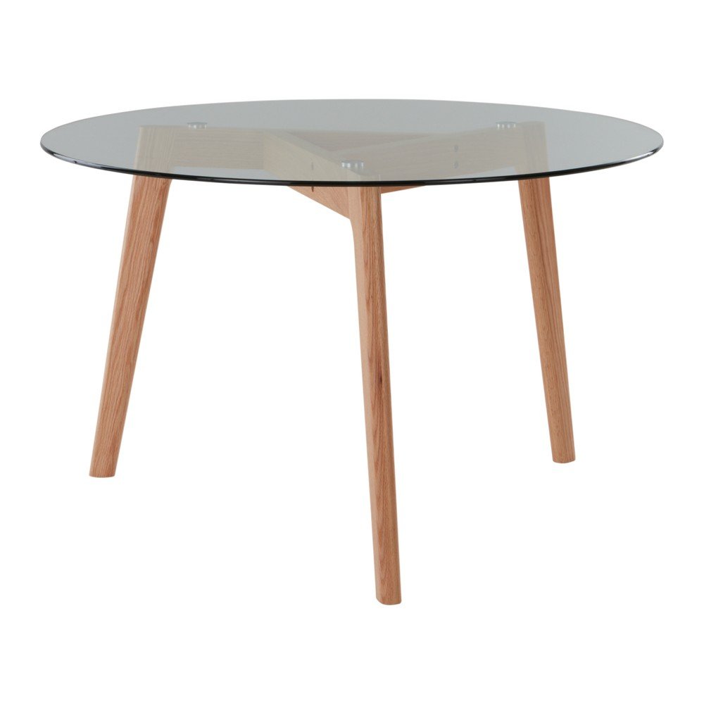 Masă de dining rotundă din lemn de stejar ø 120 cm Malevik – Jotex