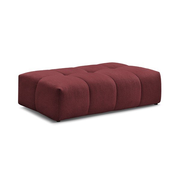 Taburet burgundy cu tapițerie din chenille Everest – Bobochic Paris-image-3