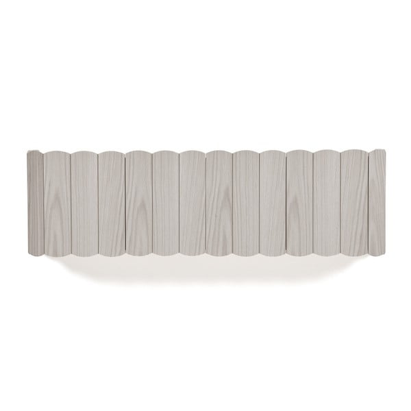 Raft de perete din lemn de fag HARTÔ, lungime 124 cm, gri închis-image-1