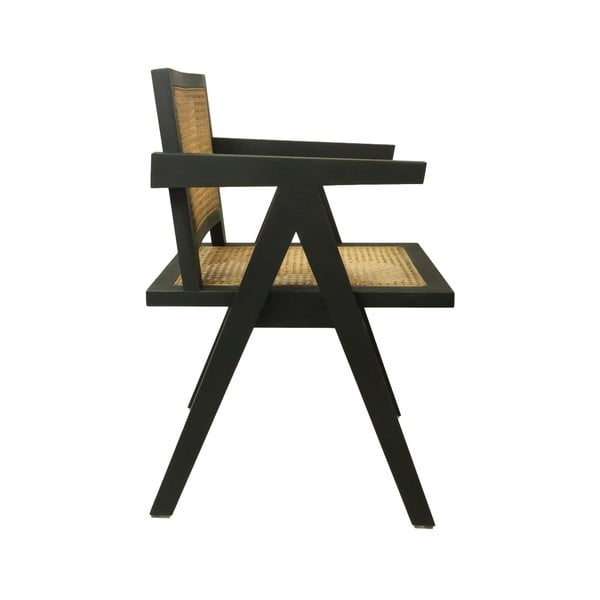 Scaun de dining negru din lemn de mahon Phi - HSM collection-image-3