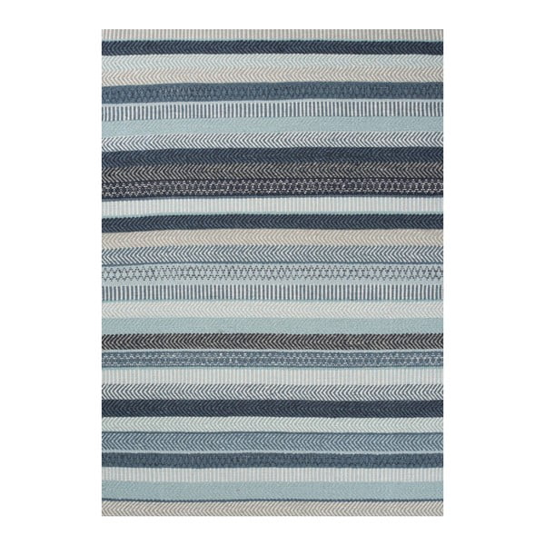 Covor lână Linie Design Mariko Blue, 200x300 cm, albastru 