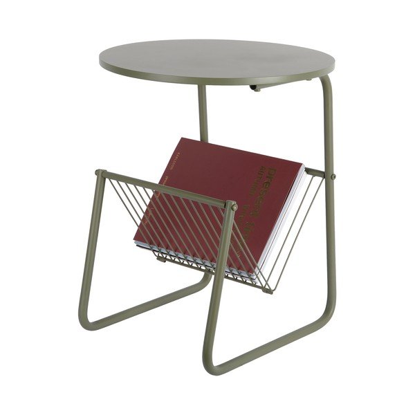 Măsuță auxiliară rotundă din metal ø 40 cm Riqueza Revista – Leitmotiv-image-2