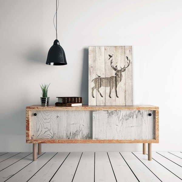 Semn din lemn 40x60 cm Deer – Really Nice Things-image-1