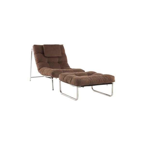 Taburet maro cu tapițerie din chenille Burleson – Jotex-image-4