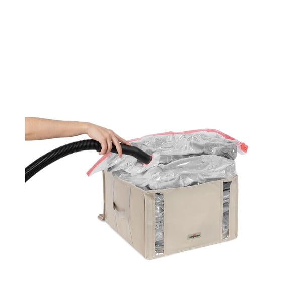 Cutie de depozitare pentru haine din material textil cu vacuum 42x40x25 cm Life – Compactor-image-3