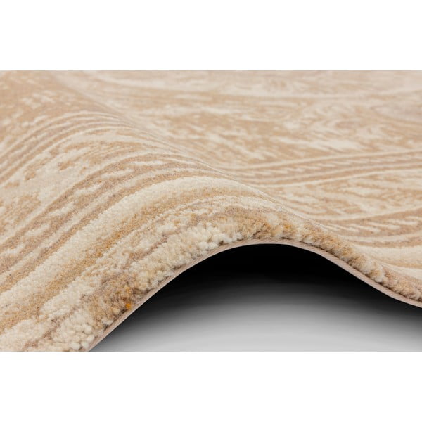 Covor bej din lână 133x180 cm Emily – Agnella-image-2