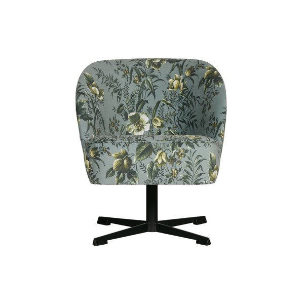 Fotoliu cu detalii florale WOOOD Vogue, gri-image-3