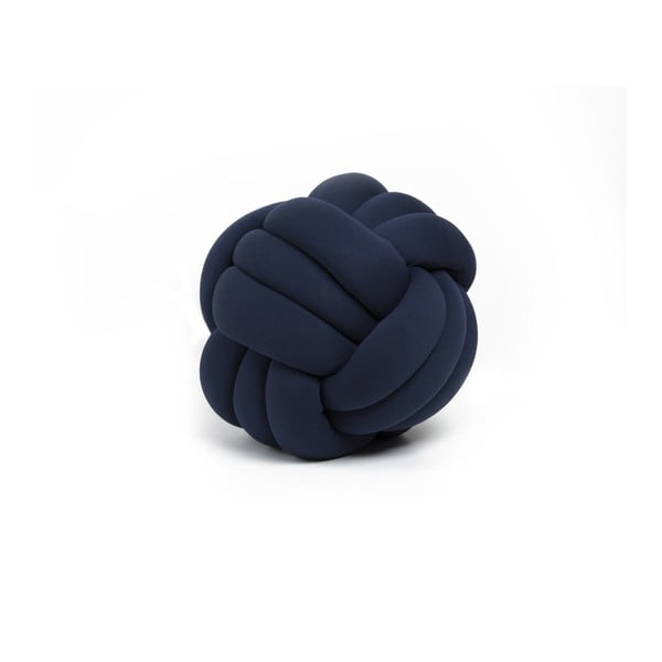 Pernă Knot Decorative Cushion, ⌀ 45 cm, albastru închis
