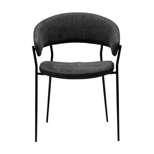 Scaun de dining negru cu cotiere Reboot – DAN-FORM Denmark-image-2