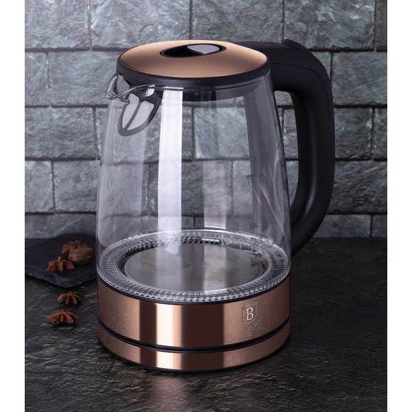 Ceainic electric de 1,7 l Rosegold Metallic Line - BerlingerHaus-image-1