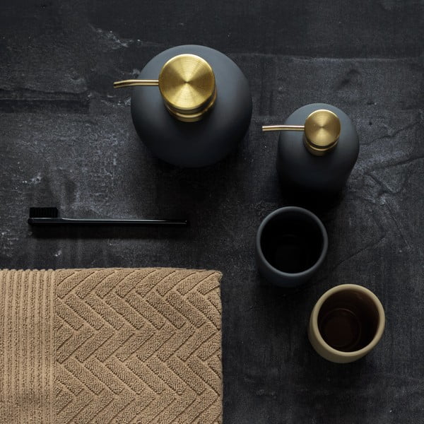 Suport pentru periuța de dinți gri antracit din ceramică Lotus – Mette Ditmer Denmark-image-3