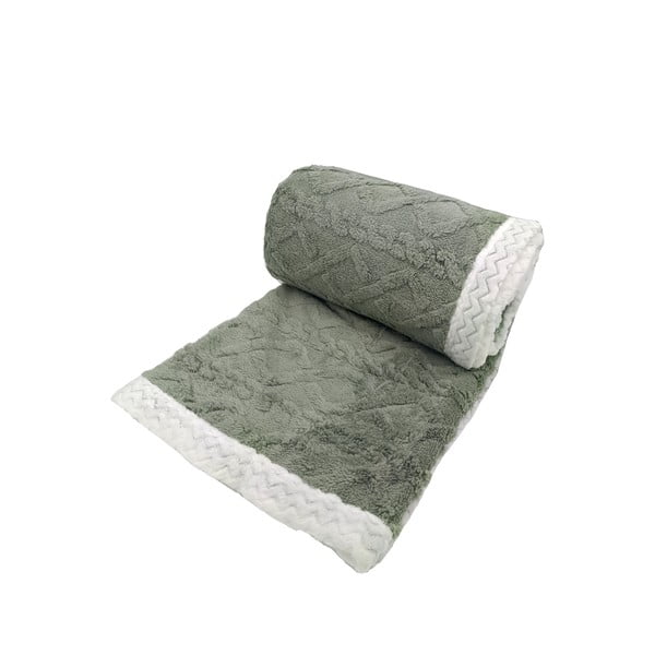 Pătură verde din sherpa 150x200 cm Island – My House