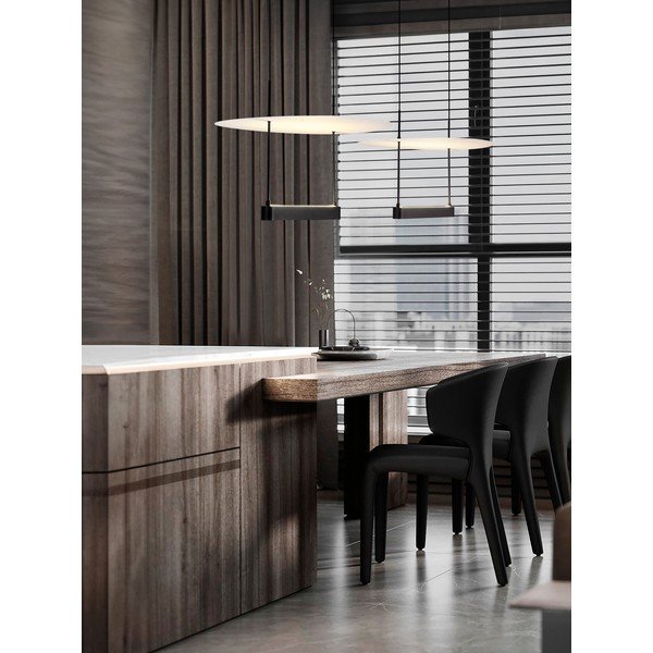 Lustră albă/negru-mat LED cu intensitate reglabilă din aluminiu ø 40 cm Diona – Nova Luce-image-1