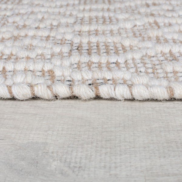 Covor gri deschis țesut manual din lână 80x150 cm Dream – Flair Rugs-image-4