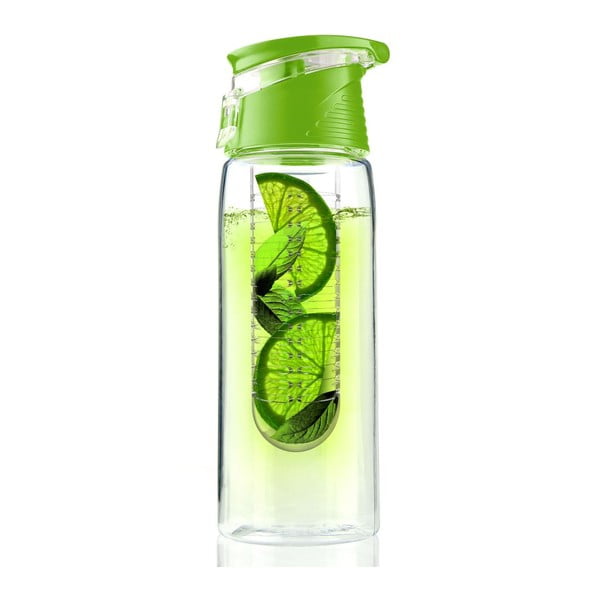 Sticlă Asobu Flavour It 2 Go, 600 ml, verde