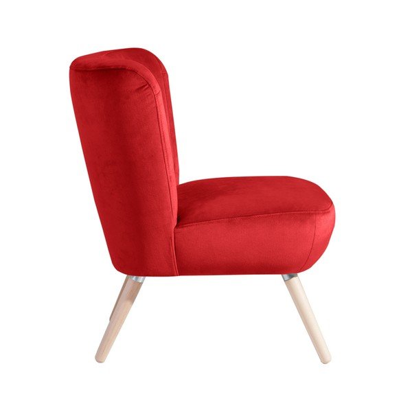 Fotoliu Max Winzer Neele Velvet, roșu-image-2