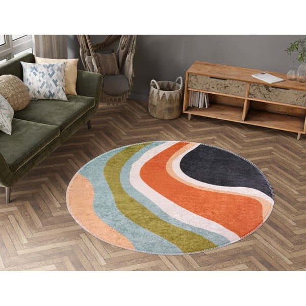 Covor lavabil rotund ø 120 cm Colors of Joy – Vitaus-image-1