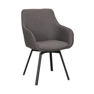 Scaune de dining gri rotative 2 buc. Alison - Rowico