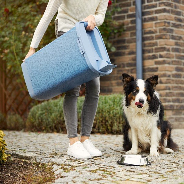 Cutie de granule pentru animale albastru 50 l Cody - Rotho-image-3