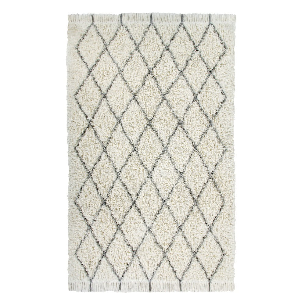 Covor crem lavabil/țesut manual din lână 200x300 cm Berber Soul – Lorena Canals