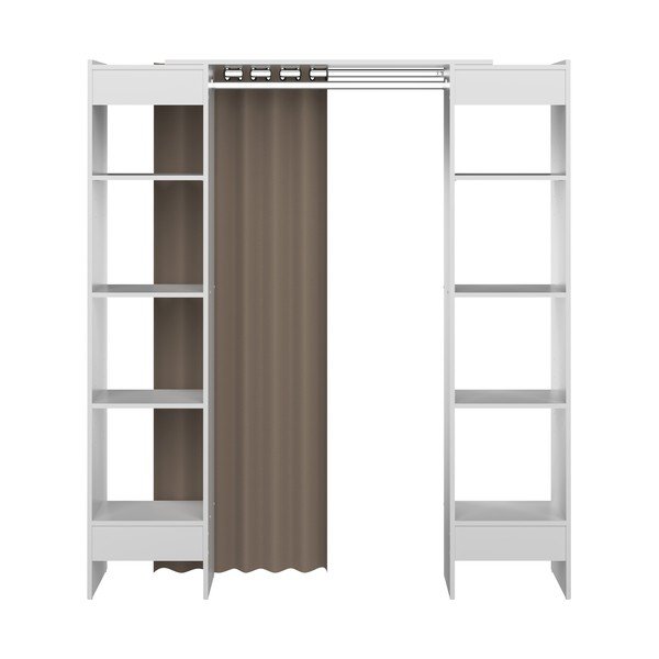 Șifonier alb-maro deschis 185x182 cm Tom – TemaHome-image-3