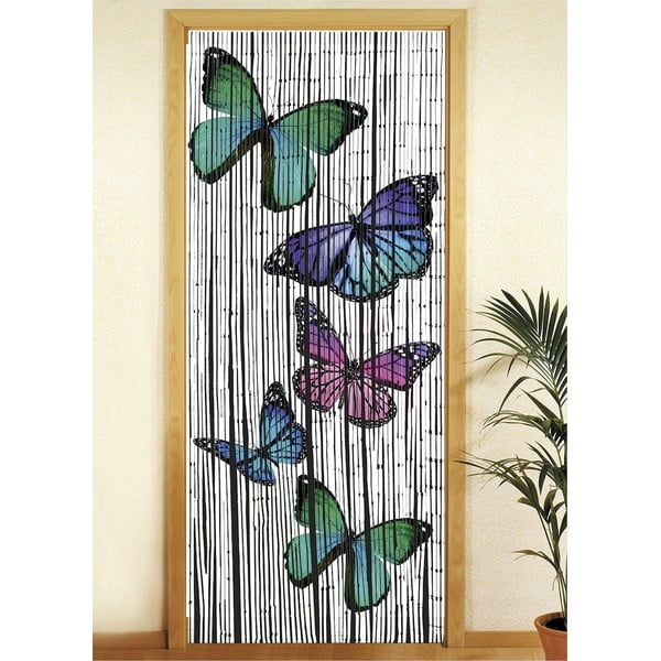 Perdea de ușă din bambus  200x90 cm Butterflies - Maximex-image-1