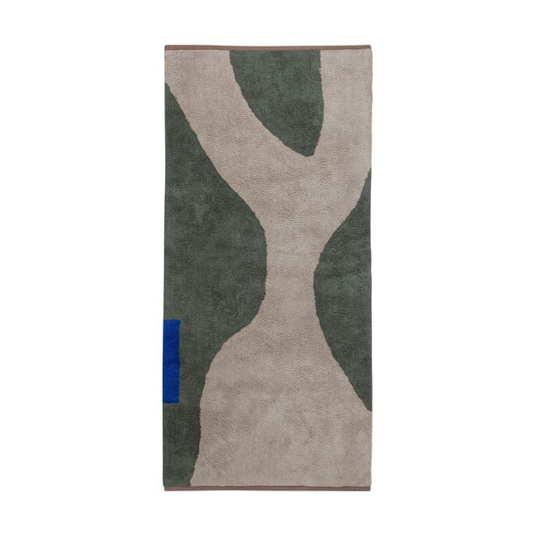 Covor tip traversă verde închis lavabil din bumbac 70x150 cm Figura – Mette Ditmer Denmark