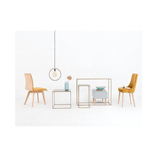 Masă tip consolă din metal CustomForm Tensio, 100 x 35 cm, auriu-image-4