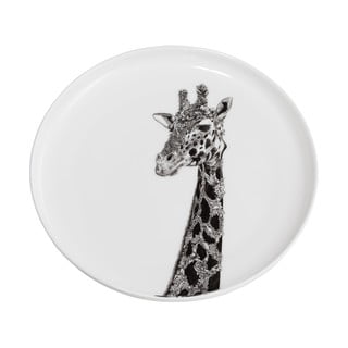 Farfurie din porțelan Maxwell & Williams Marini Ferlazzo Giraffe, ø 20 cm, alb