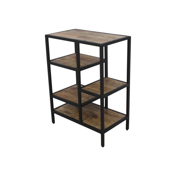 Bibliotecă din lemn de mango HSM collection Levels, înălțime 80 cm-image-2