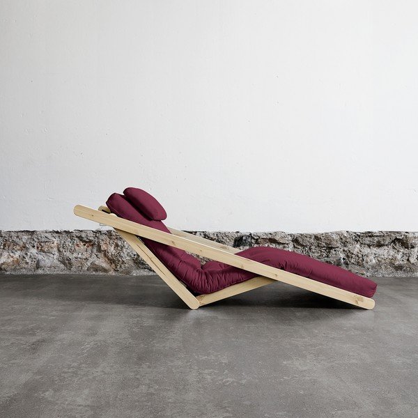 Fotoliu Karup Figo, Raw/Bordeaux, 70 cm-image-1