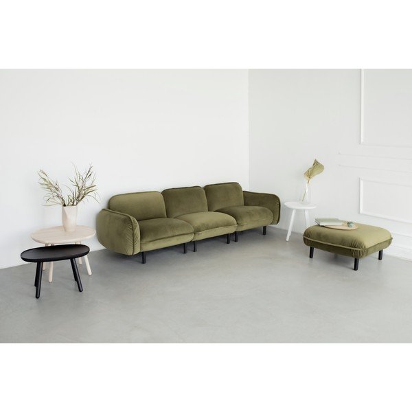 Canapea verde cu tapițerie din catifea 264 cm Bean – EMKO-image-4