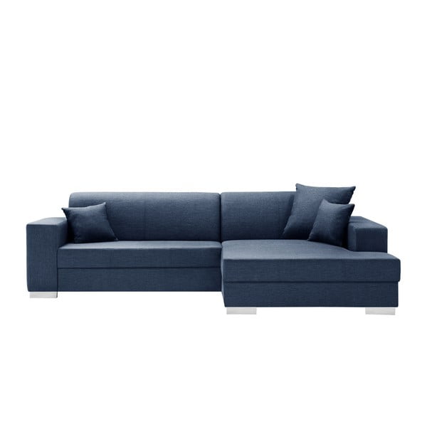 Canapea cu șezlong partea dreaptă Interieur De Famille Paris Perle, albastru închis