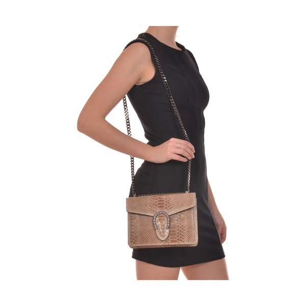 Poșetă din piele Renata Corsi Fiona, bej-image-4