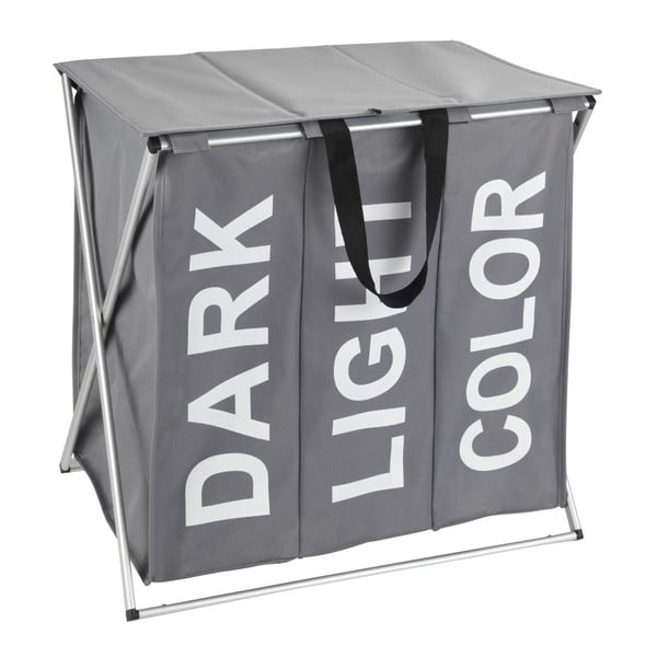 Coş de rufe Wenko Trio, 118 l, gri închis-image-2