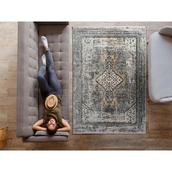 Covor Universal Alana Boho, 140 x 200 cm, gri-image-1