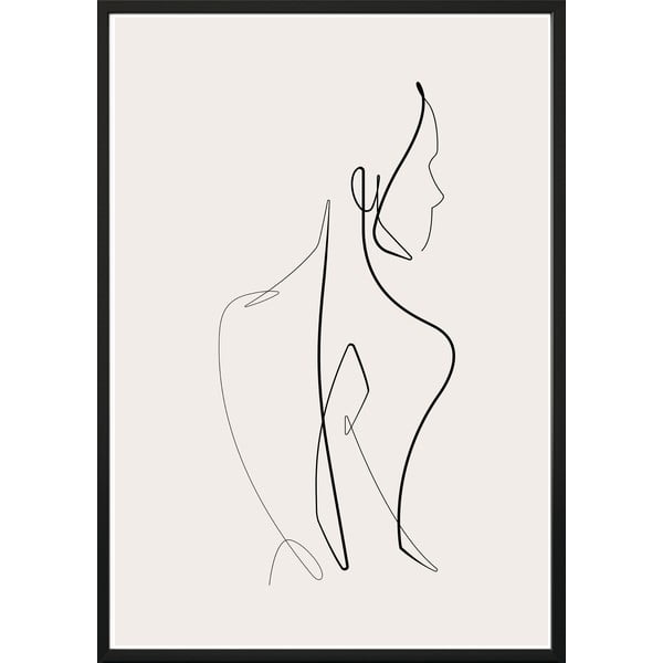 Poster v rámu 40x50 cm Sketchline Naked - DecoKing