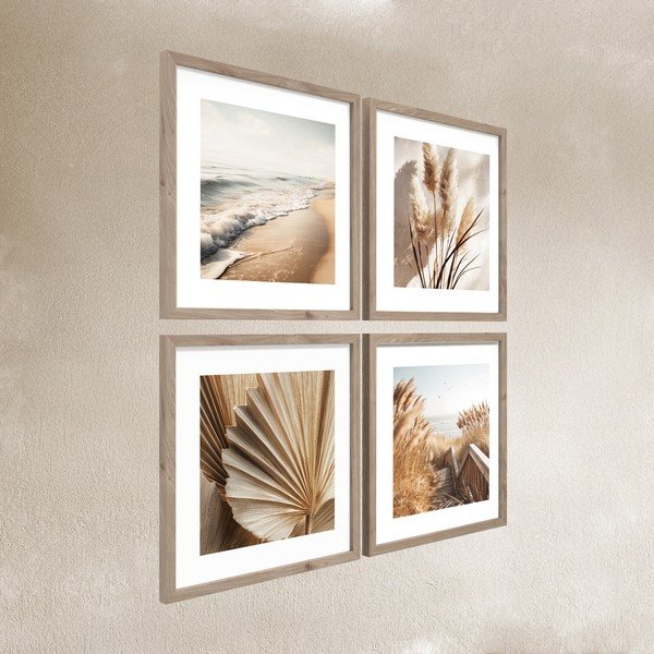 Tablouri cu ramă 4 buc. imprimate 30x30 cm Boho Dreams – Styler-image-3