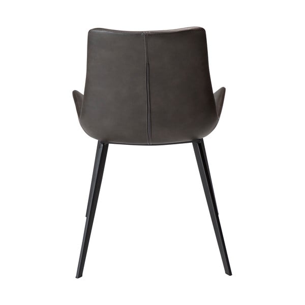 Scaun dining din piele artificială DAN–FORM Denmark Hype, gri-image-3