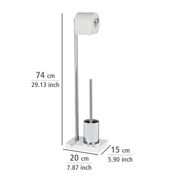 Perie toaletă și suport hârtie igienică Wenko Noble-image-1