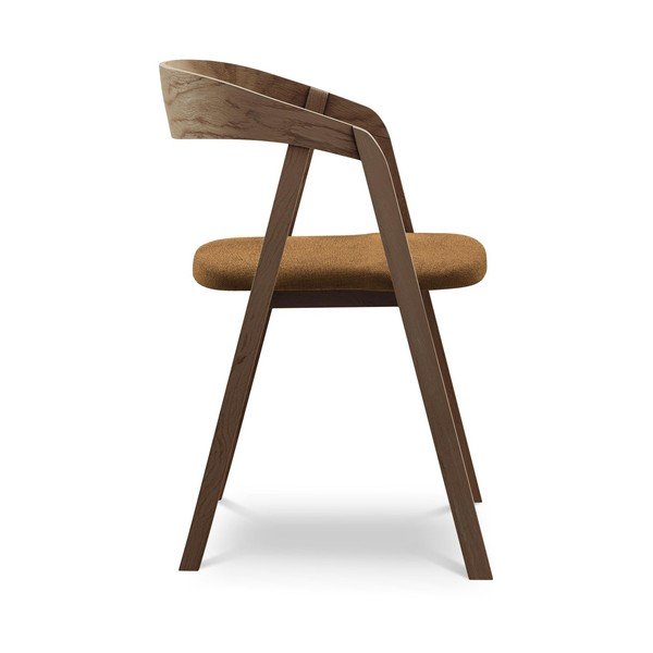 Scaun de sufragerie teracotă din lemn masiv Erika – Makamii-image-2