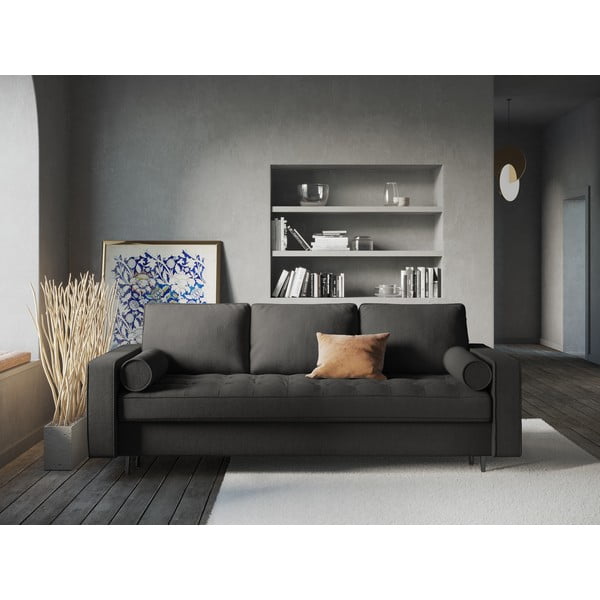 Canapea extensibilă Milo Casa Santo, gri închis-image-1