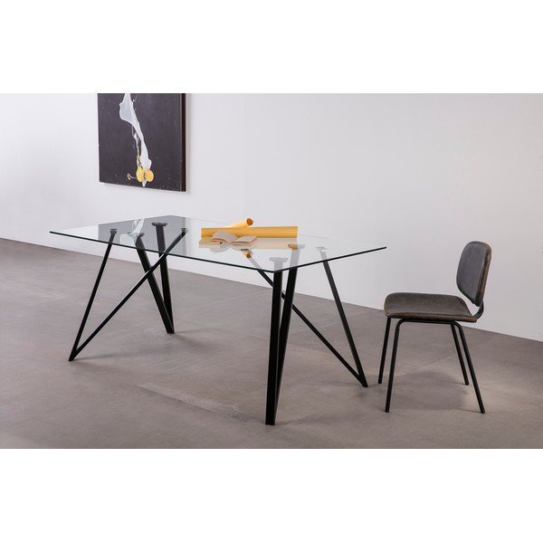Set 2 scaune dining Marckeric Mali, gri-image-1