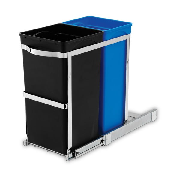 Coș de gunoi din plastic 35 l Dual - simplehuman-image-4