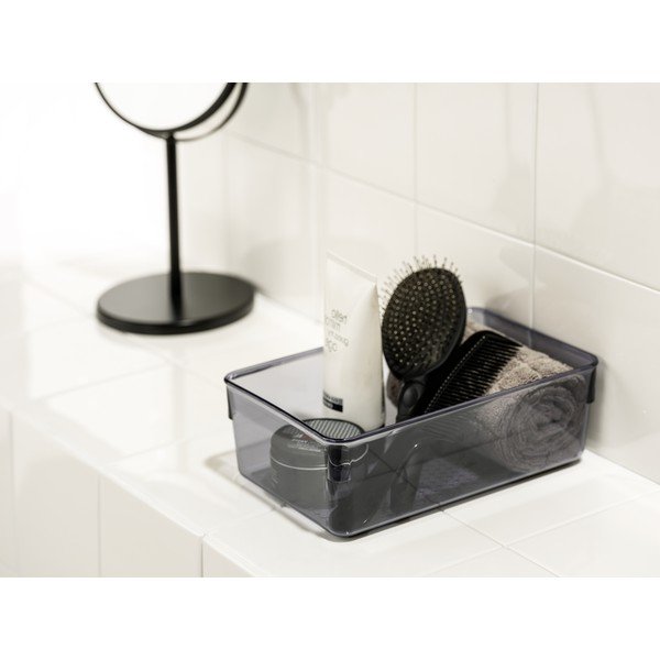 Organizator de baie gri din plastic reciclat San Diego – Wenko-image-1