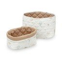 Coșuri de jucării pentru copii crem/maro deschis 2 buc. din material textil ø 24x17 cm Dreamland/Camel – Cam Cam Copenhagen