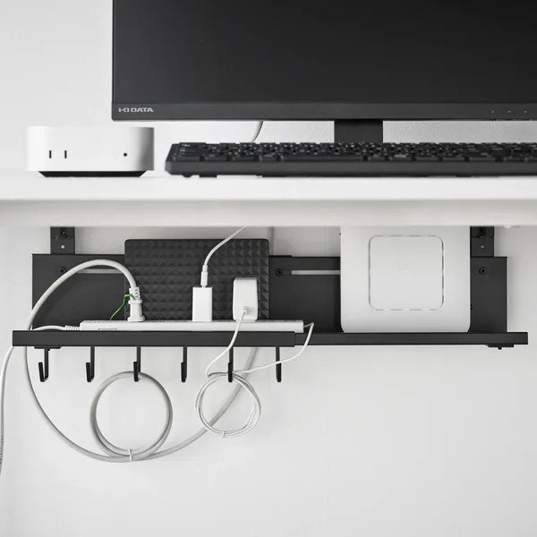Organizator negru pentru cabluri din metal Smart – YAMAZAKI-image-1