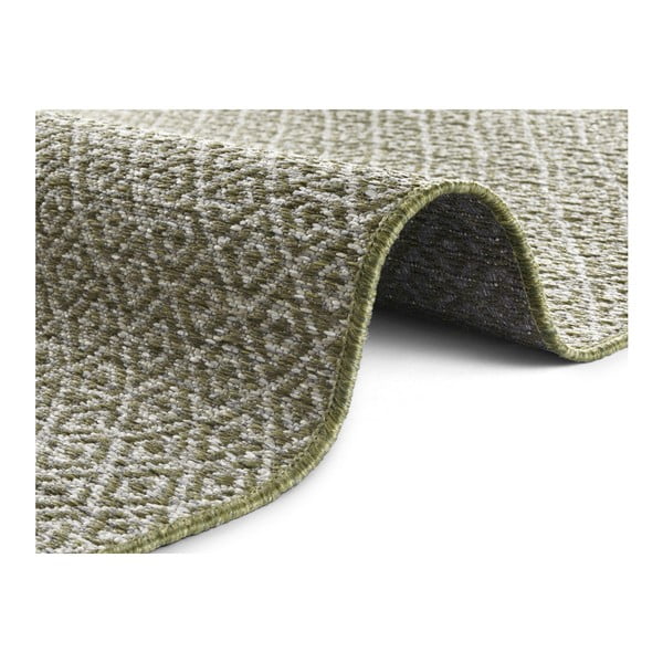 Covor potrivit pentru exterior Elle Decoration Bloom Croix, 140 x 200 cm, verde-image-2