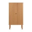 Dulap în culoare naturală cu aspect de lemn de stejar cu ușă glisantă 80x145 cm Langley – Actona